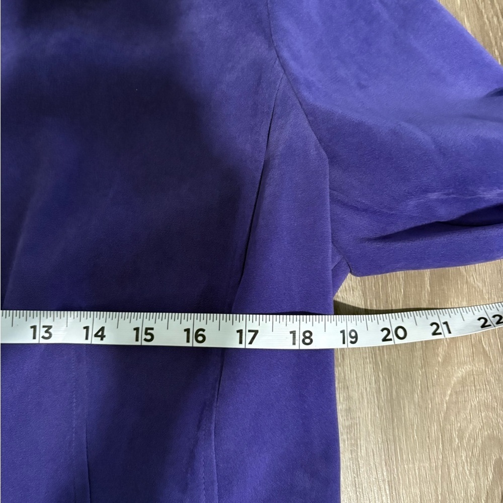 JM Collection Royal Blue Blazer - Picture 4 of 5